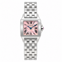 Cartier Santos Demoiselle 20MM W25075Z5 Pink MOP Dial Watch